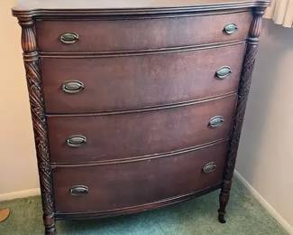 Lammerts Federal Style BowFront Chest of Drawers