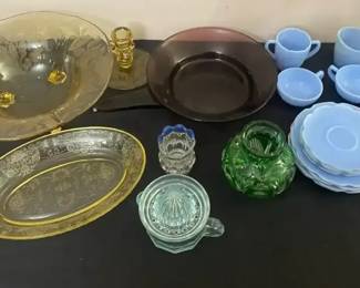 Vintage Milk Glass and Assorted Collectible Glass