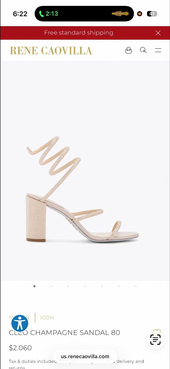 Rene Caovilla, Brand new, size 37