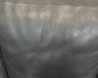 Image of pebble grain leather couch