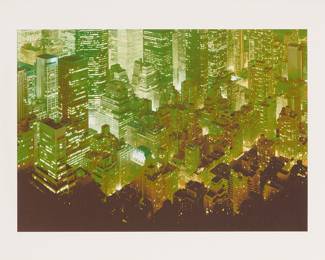 1320 Ralf Kaspers (b. 1957) "Murray Hill, New York," one plate from "Edition zur Ausstellung Fotografien" (Edition for the Photograph Exhibition) portfolio, 2002 Inkjet print in colors on white wove paper An artist's proof (aside from the edition of 50) Signed, dated, and inscribed "E.A." in pencil in the lower margin: R. Kaspers; signed "Ralf Kaspers" and dated "10/10/02" in pencil on an exhibition reception label affixed to the frame's backing board; titled from the artist's website Image: 9 1/8 x 13 in.; Sheet: 11 3/4 x 16 5/8 in. Estimate: $600 - $800