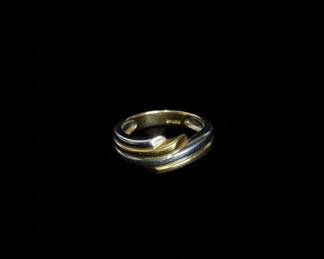 Tri-Color Gold Wedding Band