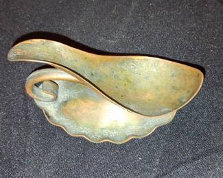 Vintage Copper Shell-Form Trinket Dish