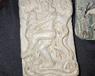 Indian Stone Carving Relief of Dancing Shiva, possibly 19th Century or older