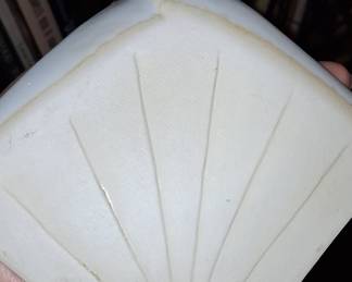 Vintage Japanese Blue and White Ceramic Square Dish