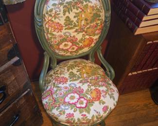 Louis XVI Style Oval Back Side Chair