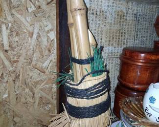 Japanese Bamboo Ikebana Vase
