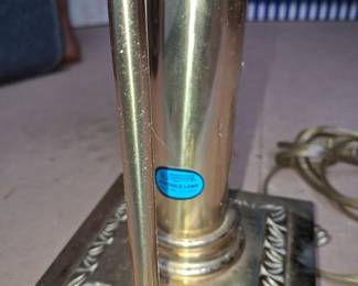 Vintage Brass Orient Express Paris Istanbul Style Table Lamp