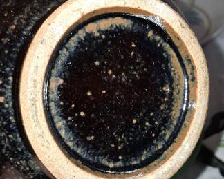 Studio Pottery Drip Glaze Pitcher