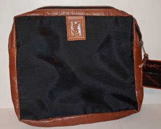 Vintage Yves Saint Laurent YSL Nylon and Leather Pouch