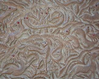 Anglo-Indian Carved Hardwood Blanket Chest 41"x24"x24"