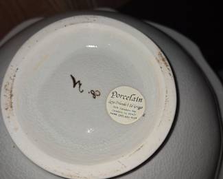 Lena Orlando & Ed Griggs Hand-Painted Porcelain Bowl