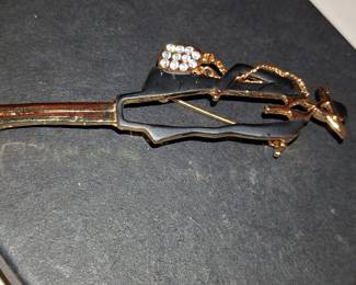 Vintage AJC Fashion Model Brooch
