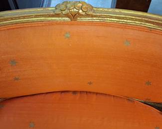 Louis XV Style Giltwood Settee 29"x25"x22"