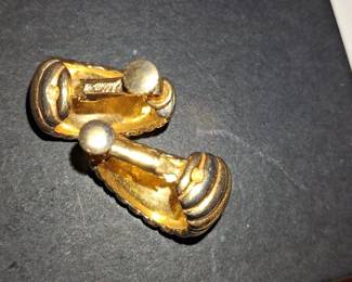 Monet Gold-Tone Ribbed Hoop Clip-On Earrings