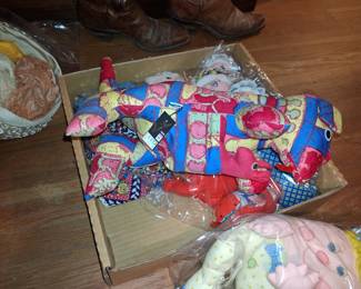 Vintage Humpty Dumpty and Fabric Toy Collection