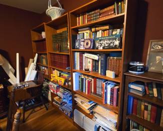 Mid-Century Modern Teak Veneer Bookcase Unit