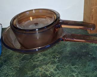 CorningWare Visions Amber Cookware Set with Lid