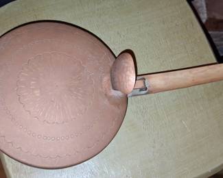 Vintage Copper and Brass Bed Warmer / Warming Pan