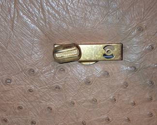 Vintage Corbeau Ostrich Leather Shoulder Bag