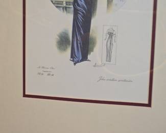 La Femme Chic Fashion Plate Print