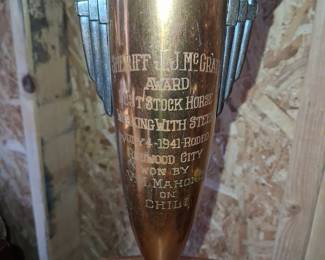 1941 Redwood City Rodeo Art Deco Trophy