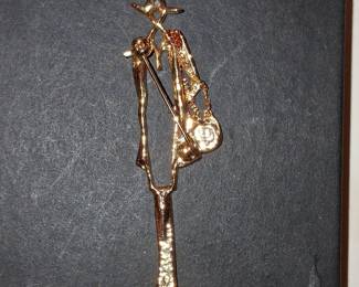 Vintage AJC Fashion Model Brooch