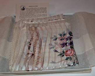 Smithsonian Institution French Fan Silk Chiffon Scarf