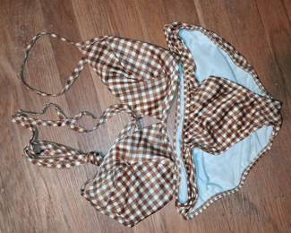 Malibu Beachwear Gingham Bikini Set