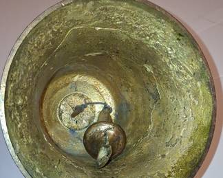 Vintage Chinese Brass Dragon Temple Bell