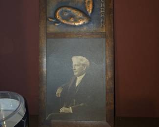 Luther Burbank Commemorative Copper and Photo Plaque