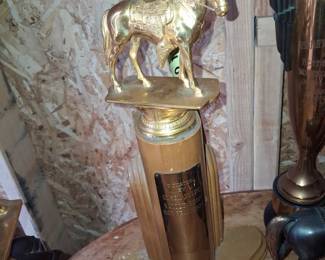 Olsen-Nolte Saddle Shop Promotional Horse Trophy