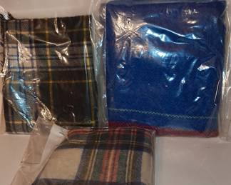Vintage Wool Tartan Scarves