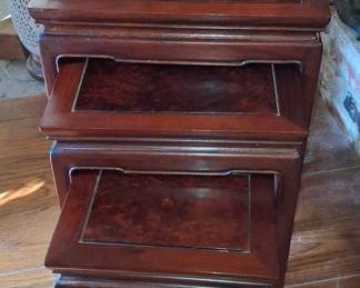 Vintage Rosewood Ming Style Nesting Tables - Set of 4
