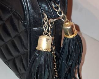 Chanel Vintage Quilted Lambskin Tassel Camera bag
