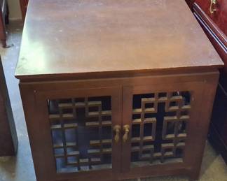 Chinese Lattice Cabinet 21"x24"x24"