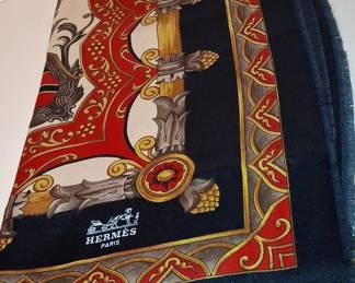 Hermès Silk Scarf 'Grand Apparat Equestrian'