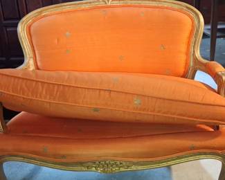 Louis XV Style Giltwood Settee 29"x25"x22"