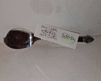 Oneida King Cedric Sterling Silver Serving Spoon