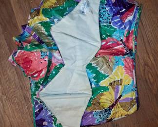 Tori Richard Honolulu Vintage Butterfly Print Halter Top