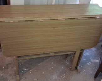 Vintage Painted Drop-Leaf Side Table