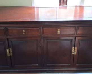 Vintage Rosewood Chinese Sideboard 5'6"x1'8"x2'9"