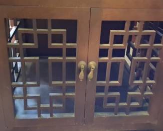 Chinese Lattice Cabinet 21"x24"x24"
