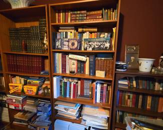 Mid-Century Modern Teak Veneer Bookcase Unit
