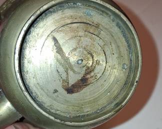 Vintage Etched Brass Teapot - Made in India