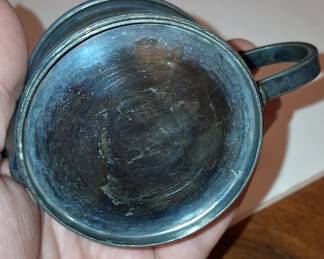 Vintage Miniature Pewter Creamer