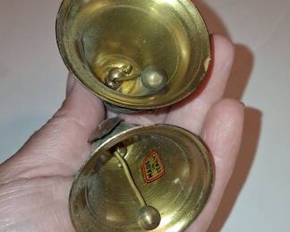 Vintage Italian Brass Double Tulip Bell