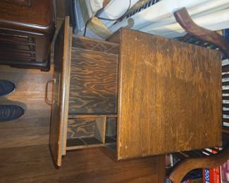 Vintage Carpenter Paper Company Wooden Filing Drawer