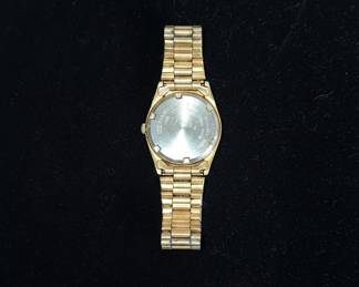 Seiko Quartz Day-Date "Presidential" Style Wristwatch