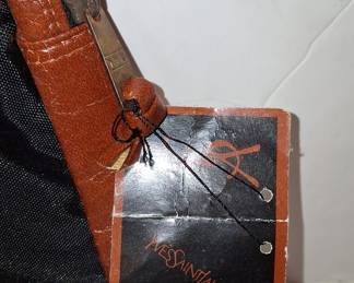 Vintage Yves Saint Laurent YSL Nylon and Leather Pouch